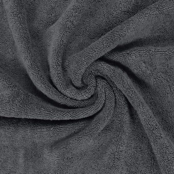 Towels 8-Piece Premium Towel Set, 2 Bath Towels, 2 Hand Towels, and 4 Wash Cloths, 600 GSM 100% Ring Spun Cotton Highly Absorbent Towels for Bathroom, Gym, Hotel, and Spa (Grey) - Image 4